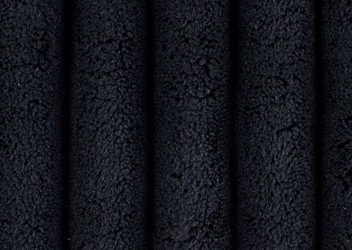 SCHLAFSOFA  mit Stoffauswahl, Liegefunktion, Schlafen auf Sitzhöhe, Rücken echt Cord, Plüsch Schwarz  - Schwarz, MODERN, Kunststoff/Textil (240/90/120cm) - Carryhome