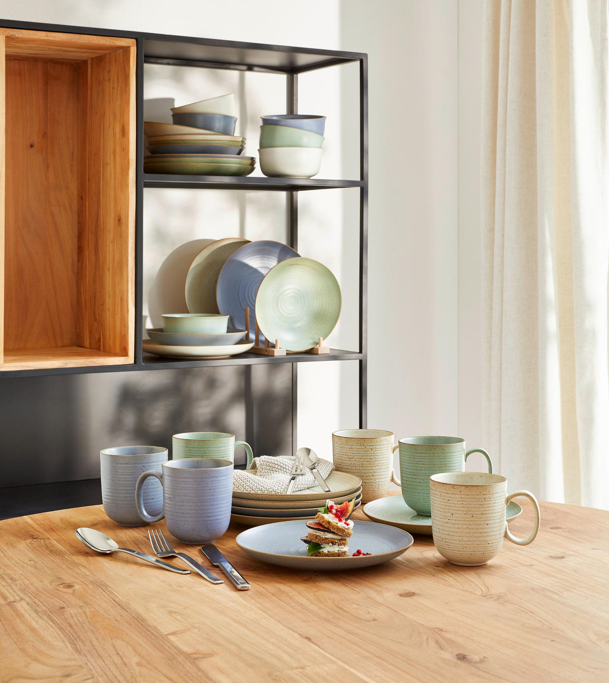 KAFFEESERVICE 18-teilig  - Multicolor, Basics, Keramik (30/30/30cm) - Thomas