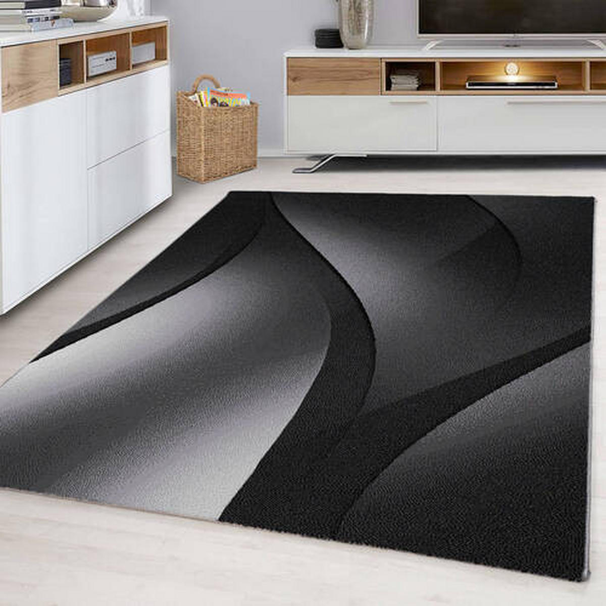 VÄVD MATTA 280/370 cm Plus  - svart, Basics, textil (280/370cm) - Novel