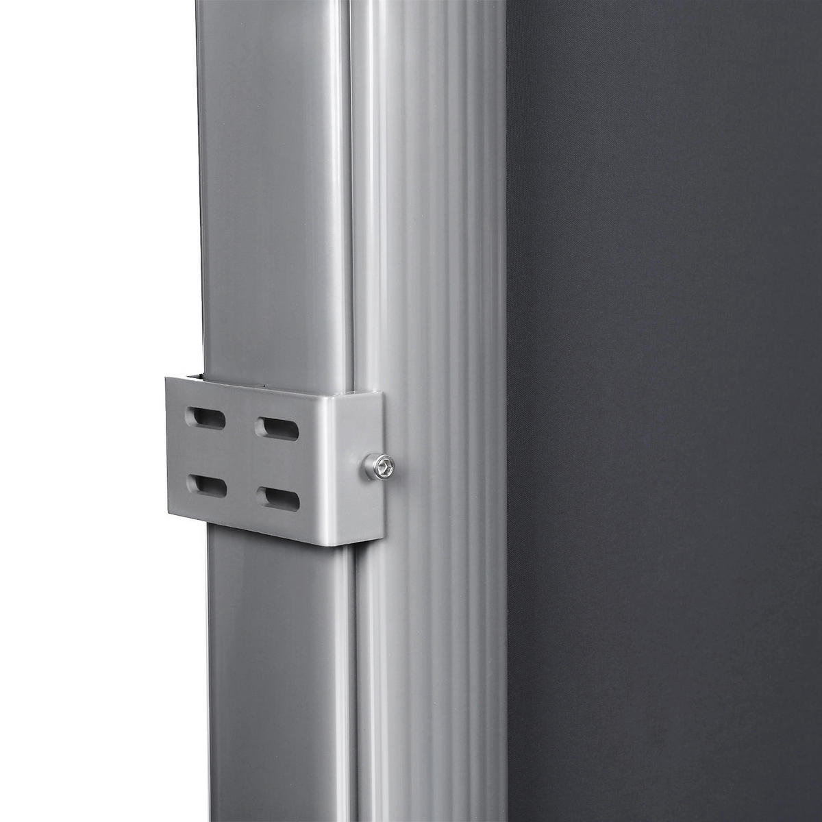 MARKISE - Anthrazit/Alufarben, Basics, Textil/Metall (400/180cm) - Modante