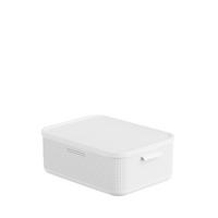 BOX MIT DECKEL     - Weiß, Basics, Kunststoff (35,6/18/50cm) - Rotho
