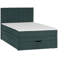BOXSPRINGBETT 140/200 cm,  in Türkis  - Türkis/Schwarz, Design, Kunststoff/Textil (140/200cm) - Welnova