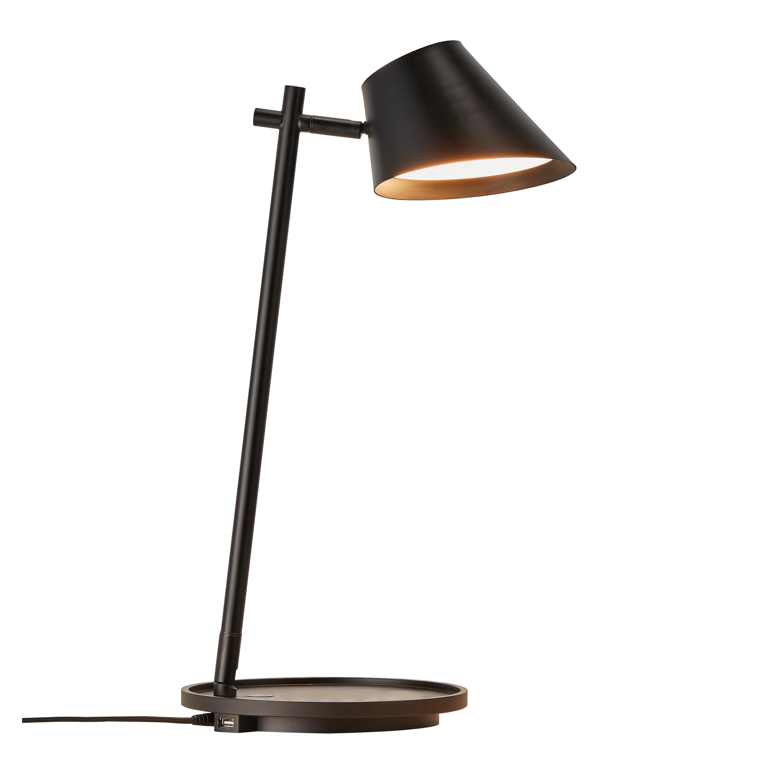 TISCHLEUCHTE STAY - Schwarz, Design, Metall (14,5/47cm) - Nordlux