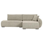 ECKSOFA Mintgrün Flachgewebe Zierkissen, Rückenkissen, Bettkasten, Schlaffunktion, Rücken echt, Liegefläche im Originalstoff  - Schwarz/Mintgrün, KONVENTIONELL, Kunststoff/Textil (260/145cm) - Carryhome
