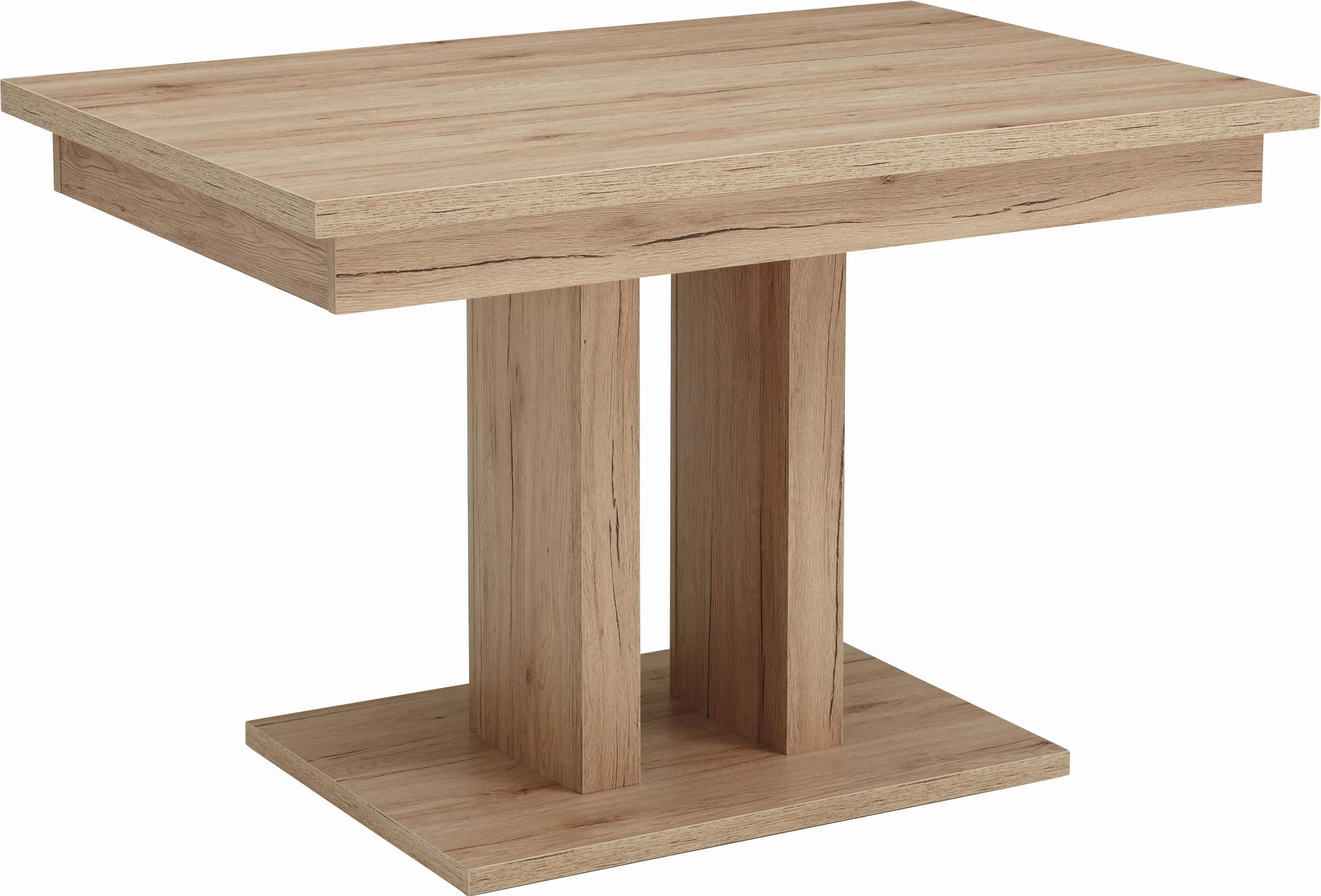 ESSTISCH Eiche San Remo rechteckig  ausziehbar, in verschiedenen Größen erhältlich  - Sandfarben/Eichefarben, Natur, Holzwerkstoff (105-145/65/77cm) - Cantus