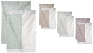 GESCHIRRTUCH-SET 2-teilig Weiß, Beere  - Beere/Weiß, KONVENTIONELL, Textil (50/70cm) - Esposa