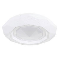PLAFONIERĂ CU LED - alb/opal, Basics, plastic/metal (40/8,5cm)
