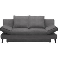 SCHLAFSOFA in Webstoff Dunkelgrau  - Dunkelgrau/Schwarz, Design, Textil/Metall (200/85/90cm) - Xora