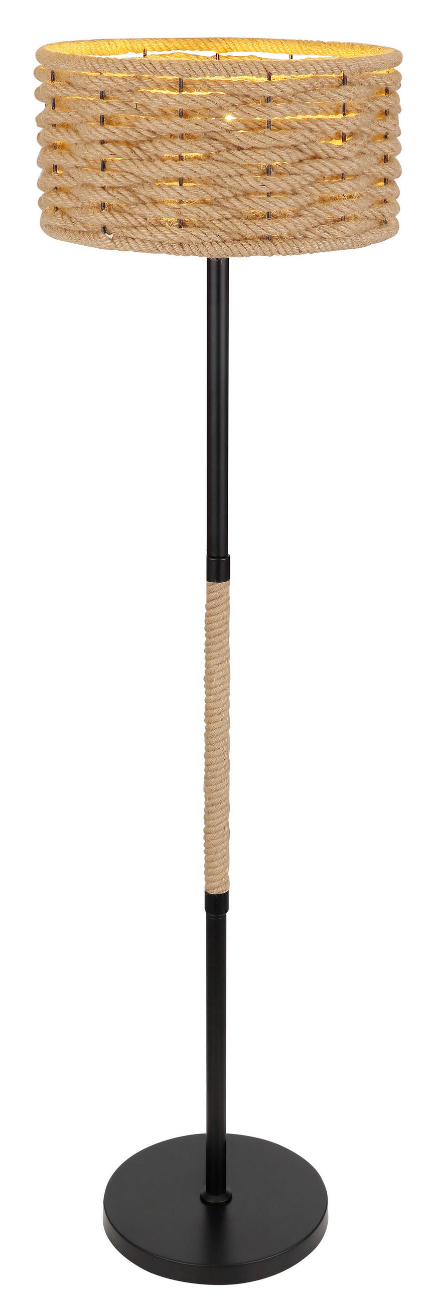 LAMPADAR - maro/negru, Natur, materiale naturale/metal (40/147cm) - Globo