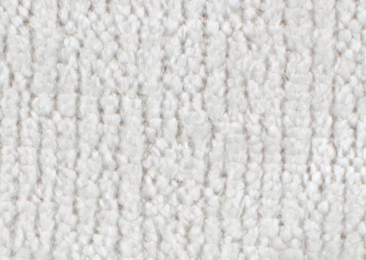ECKSOFA in Chenille Ecru  - Ecru/Schwarz, Modern, Textil/Metall (290/182cm) - Hom`in