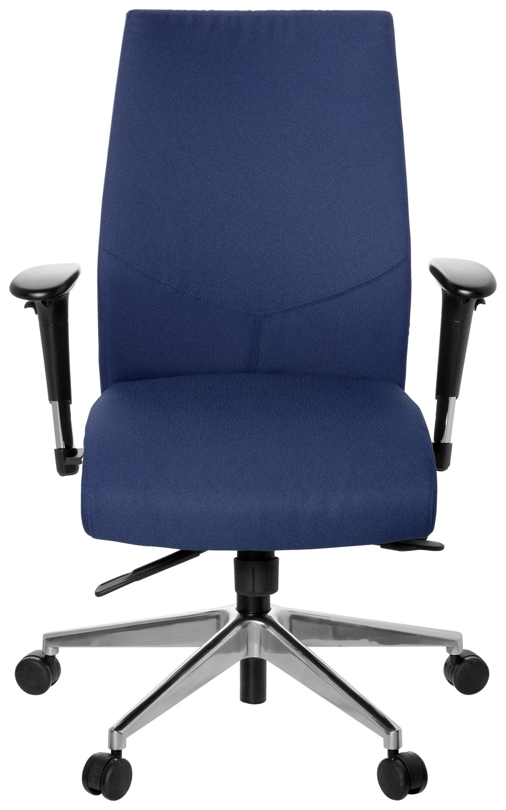 OTOČNÁ ŽIDLE, plochá tkanina, černá, tmavě modrá - černá/barvy hliníku, Moderní, kov/textil (57/116/51cm) - MID.YOU