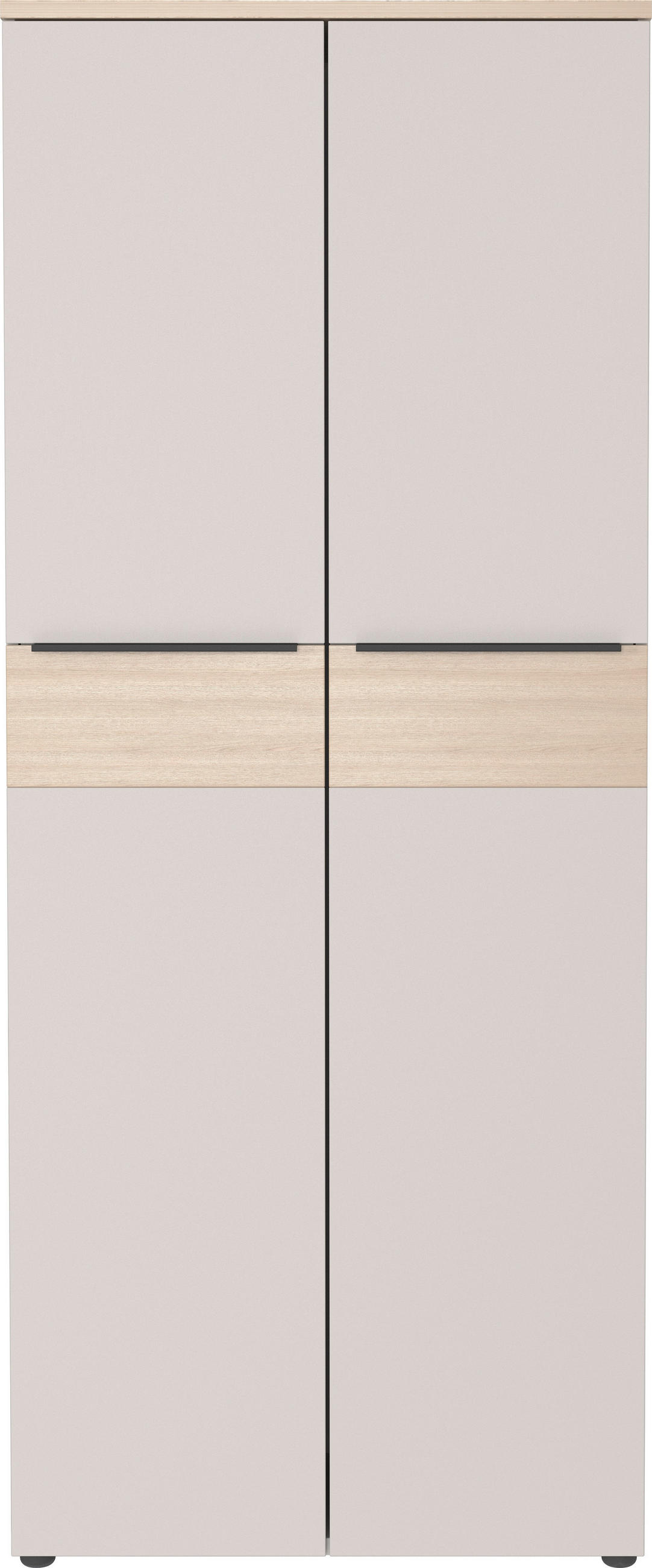 AKTENSCHRANK 80/197/40 cm  - Kaschmir/Eichefarben, Design, Holzwerkstoff (80/197/40cm) - Germania