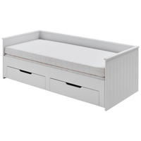 AUSZIEHBETT 90/200 cm  in Weiß  - Buchefarben/Weiß, Basics, Holz/Holzwerkstoff (90/200cm) - P & B
