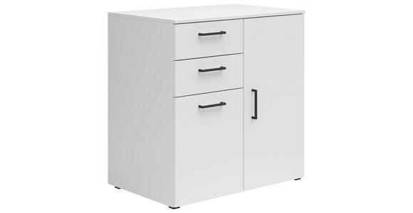 KOMMODE , 80/83/52 cm, 2 Schublade(n)  - Anthrazit/Schwarz, MODERN, Holzwerkstoff/Kunststoff (80/83/52cm) - Carryhome