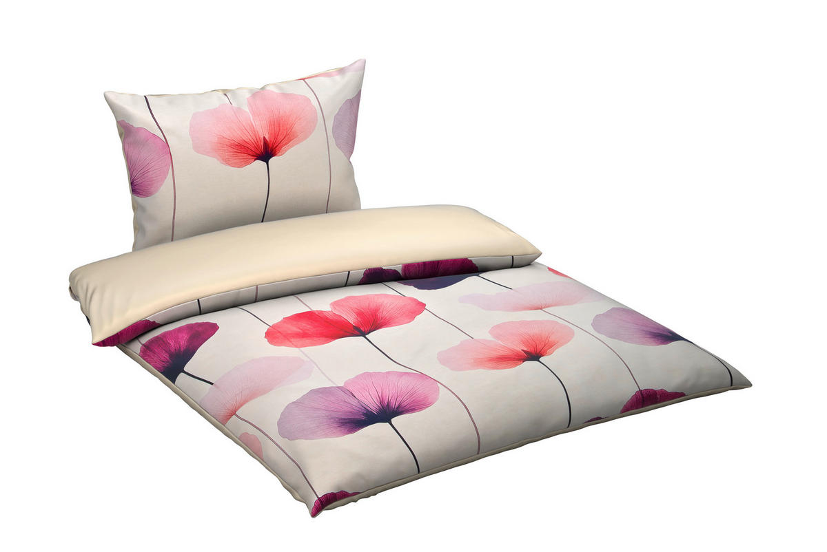 BETTWÄSCHE Satin 140/200 cm  - Rosa, Basics, Textil (140/200cm) - Essenza