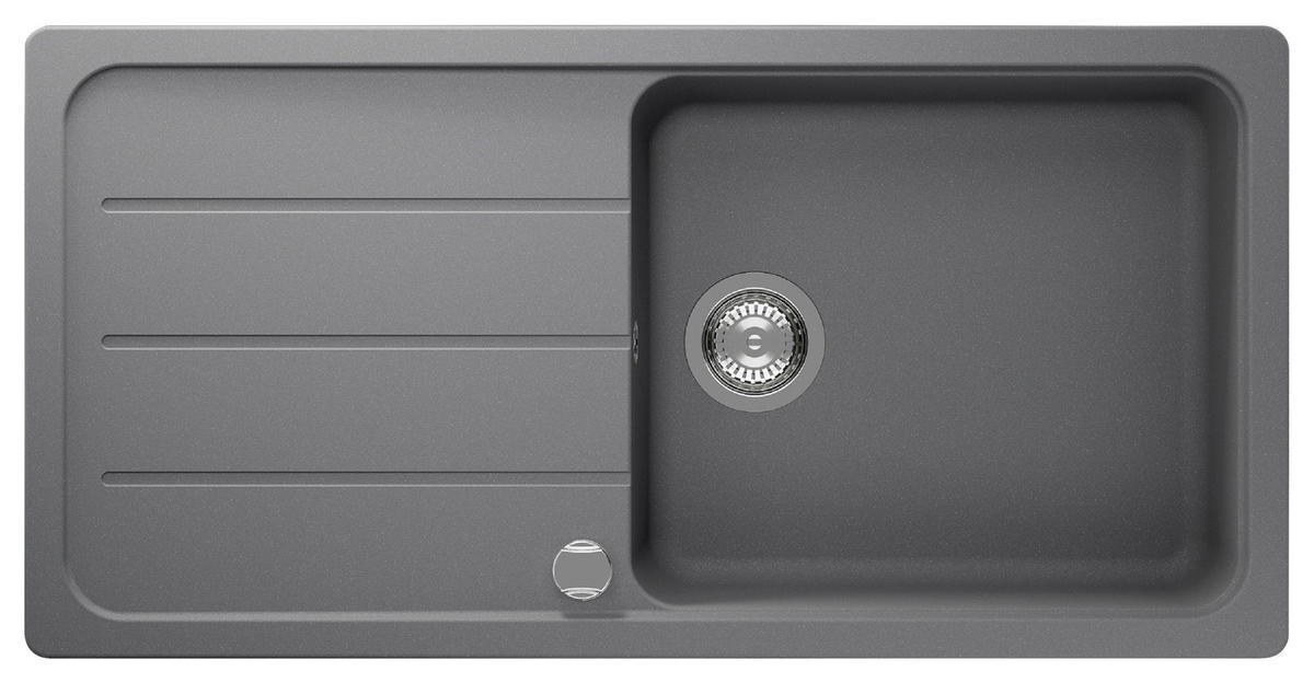 SPÜLE AUSTIN100X50G  - Grau, Design, Stein (100/20/50cm) - Respekta
