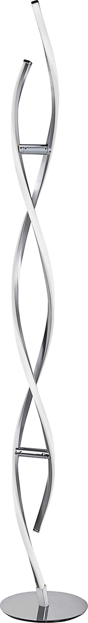 LAMPADAR CU LED - culoare nichel, Konventionell, metal (20/20/136cm)