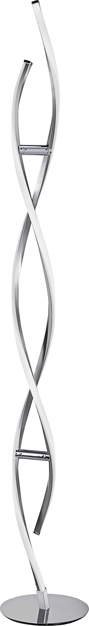 STOJACIA LED LAMPA, 20/20/136 cm - niklová, Konventionell, kov (20/20/136cm)