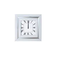 STOLNI SAT   25,5/25,5/6,5 cm       - srebrne boje, Design, staklo/drvni materijal (25,5/25,5/6,5cm) - Ti'me