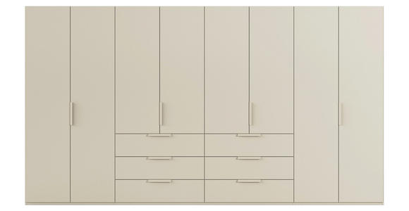 DREHTÜRENSCHRANK 400/223/61 cm,  in Champagner, 8-türig  - Champagner, Basics, Holzwerkstoff/Metall (400/223/61cm) - Novel