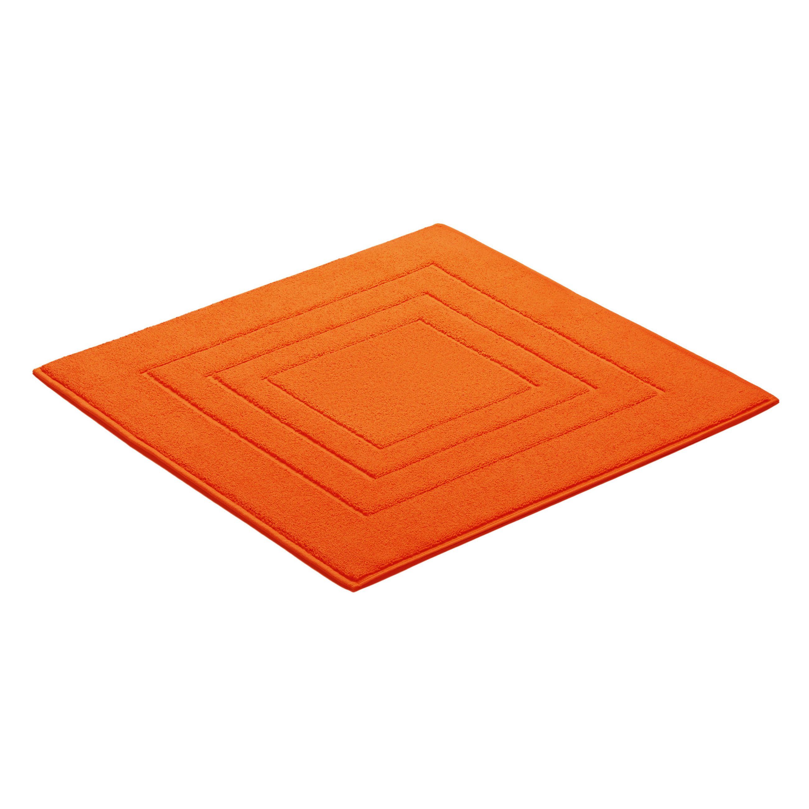 BADEMATTE Orange 60/60 cm  - Orange, Basics, Textil (60/60cm) - Vossen