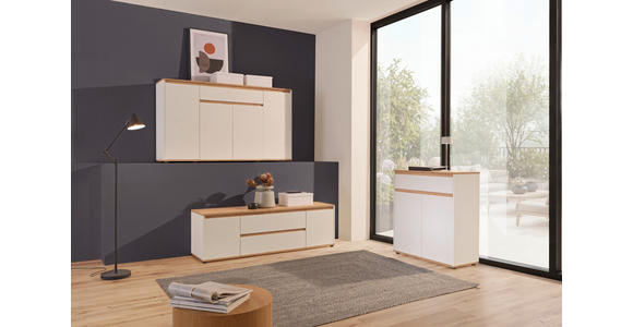 SIDEBOARD  in 160/93/38 cm  - Weiß/Eiche Artisan, MODERN, Holzwerkstoff (160/93/38cm) - Carryhome