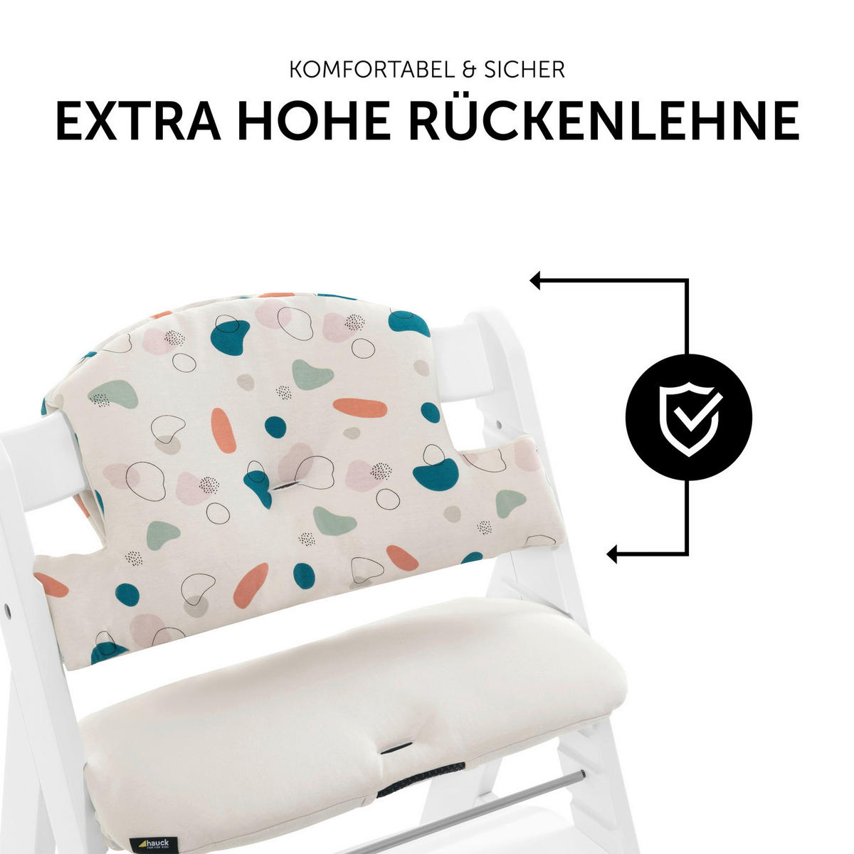 HOCHSTUHLEINLAGE HIGHCHAIRPAD SELECT  - Beige, Basics, Textil (27/47/8cm) - Hauck