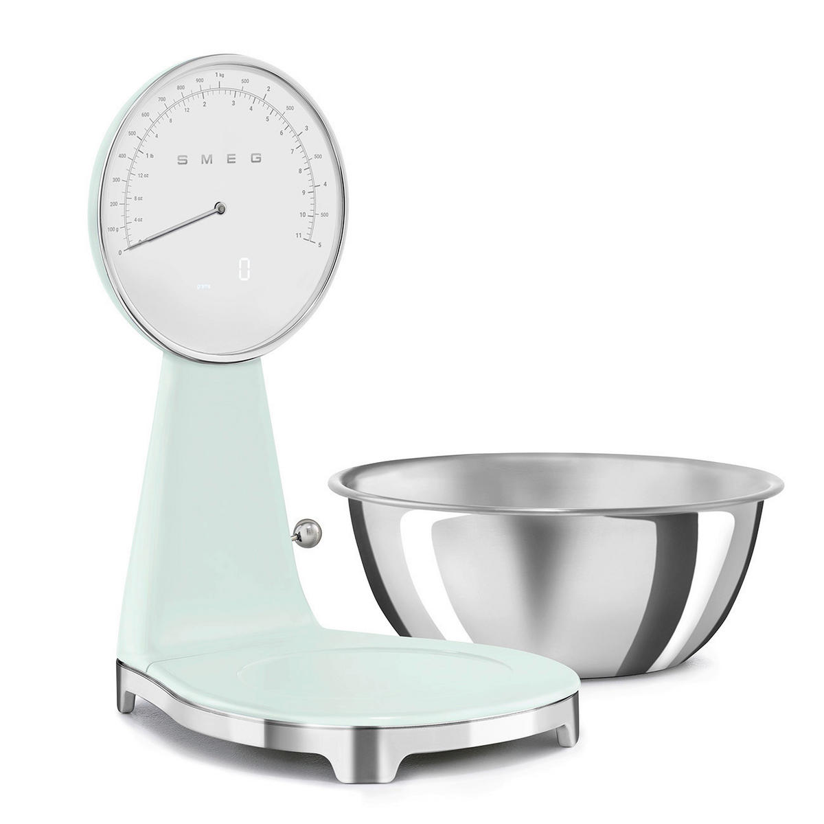 ELEKTRISCHE KÜCHENWAAGE 50's Style  - Pastellgrün, Trend, Kunststoff (18/31.5/25cm) - SMEG