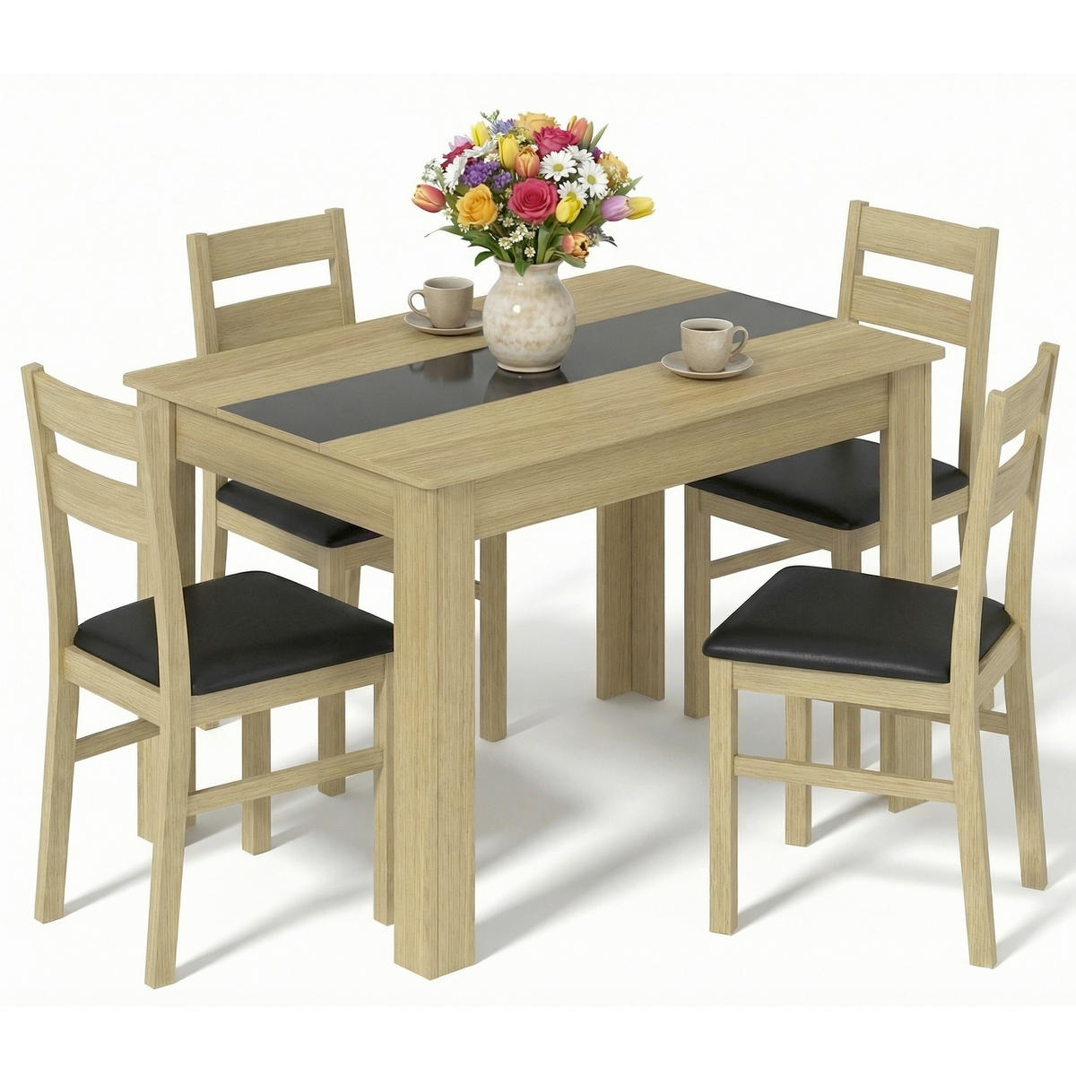 ESSTISCH      - Honigeiche, MODERN, Holzwerkstoff (115/80/75cm) - MID.YOU