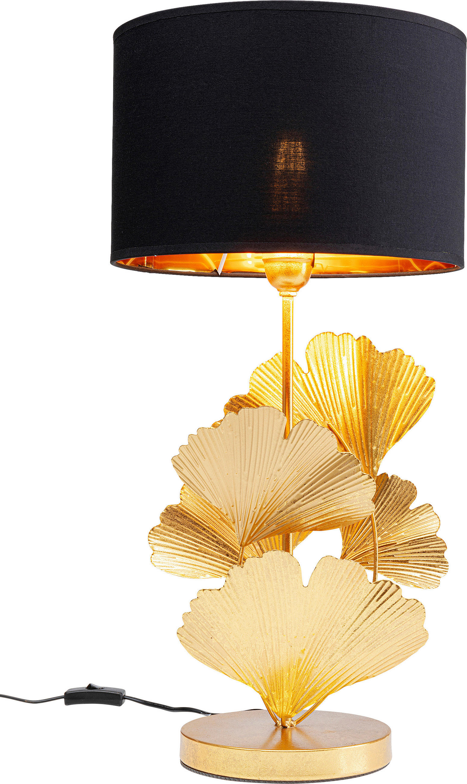 Kare-Design Tischleuchte Flores Schwarz 36x62x30 cm