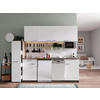 MODULKÖK 225 cm   i vit  - vit/aluminiumfärg, Basics, trämaterial/plast (225cm) - Respekta