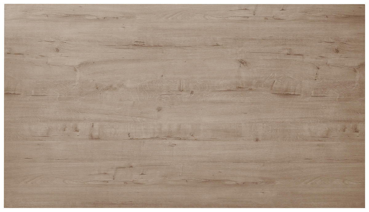 JEDILNA MIZA, črna, barve hrasta  - črna/barve hrasta, Moderno, kovina/leseni material (160/76/90cm) - Ti'me