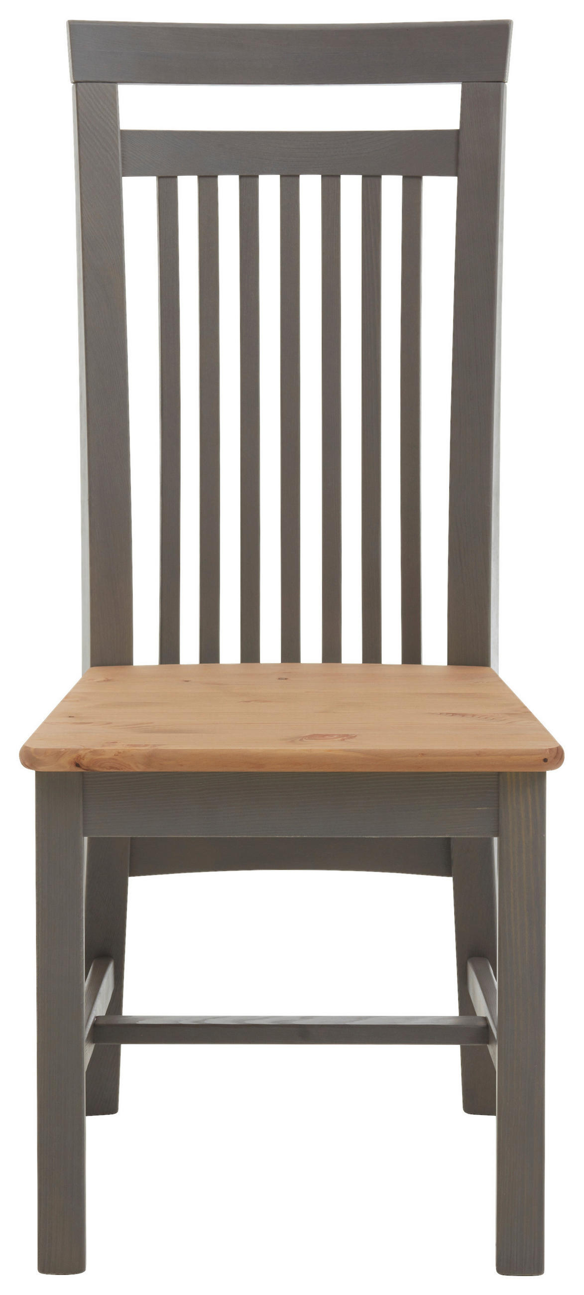 STUHL Laugenfarbig, Grau Kiefer massiv  - Laugenfarbig/Grau, ROMANTIK / LANDHAUS, Holz (46/103/48cm) - Boxxx