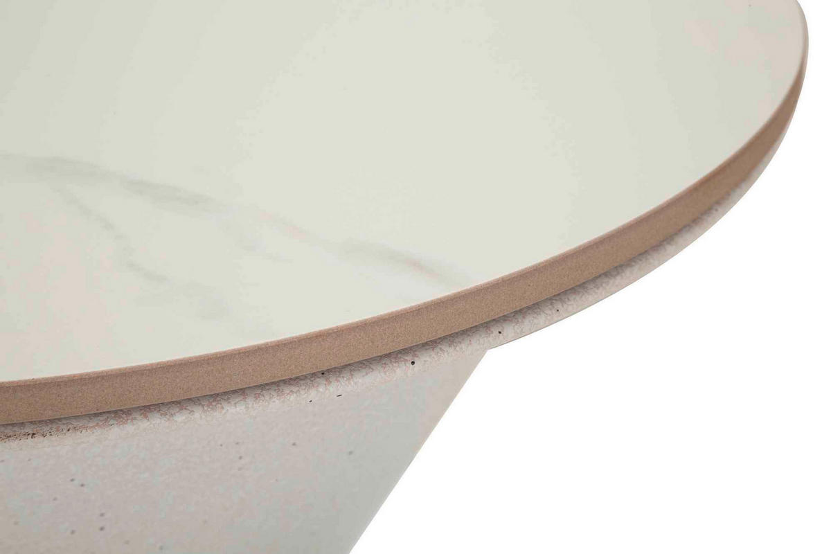 COUCHTISCH Weiß  - Weiß, Basics, Keramik/Metall (44,5/63/44,5cm)