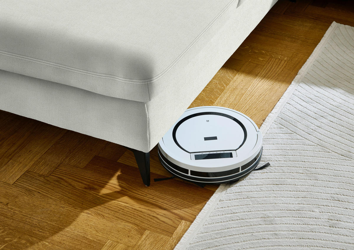 WOHNLANDSCHAFT Chenille Naturfarben  - Schwarz/Naturfarben, Design, Textil/Metall (255/364/198cm) - Beldomo Style