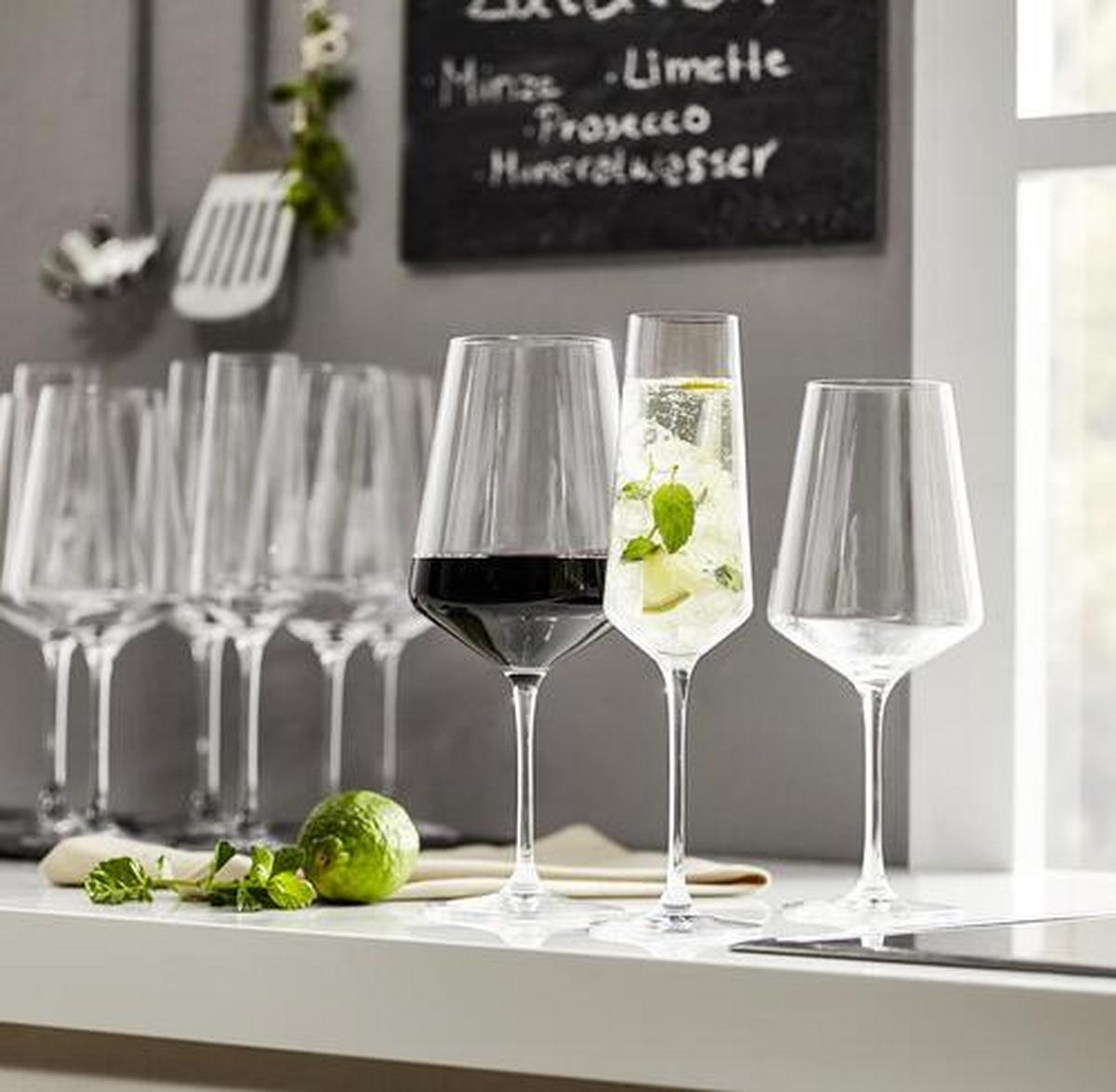 GLÄSERSET Puccini  18-teilig  - Klar, Basics, Glas (57,3/26,9/32,9cm) - Leonardo