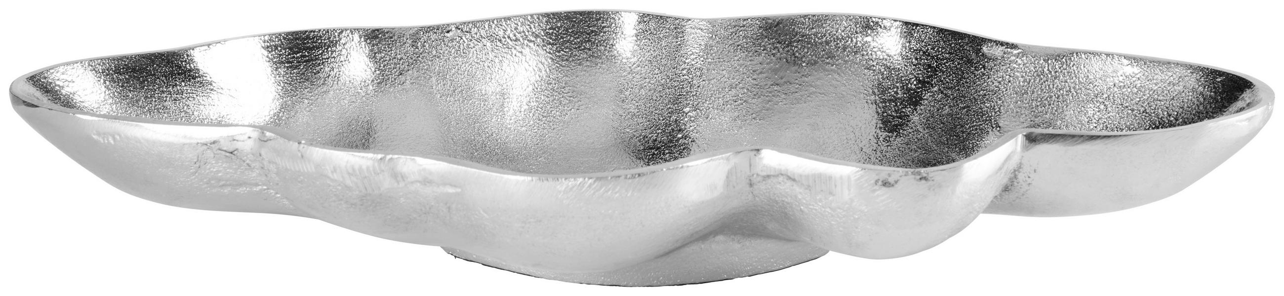DEKOSCHALE - Nickelfarben, Design, Metall (41/19/5,5cm) - Ambia Home