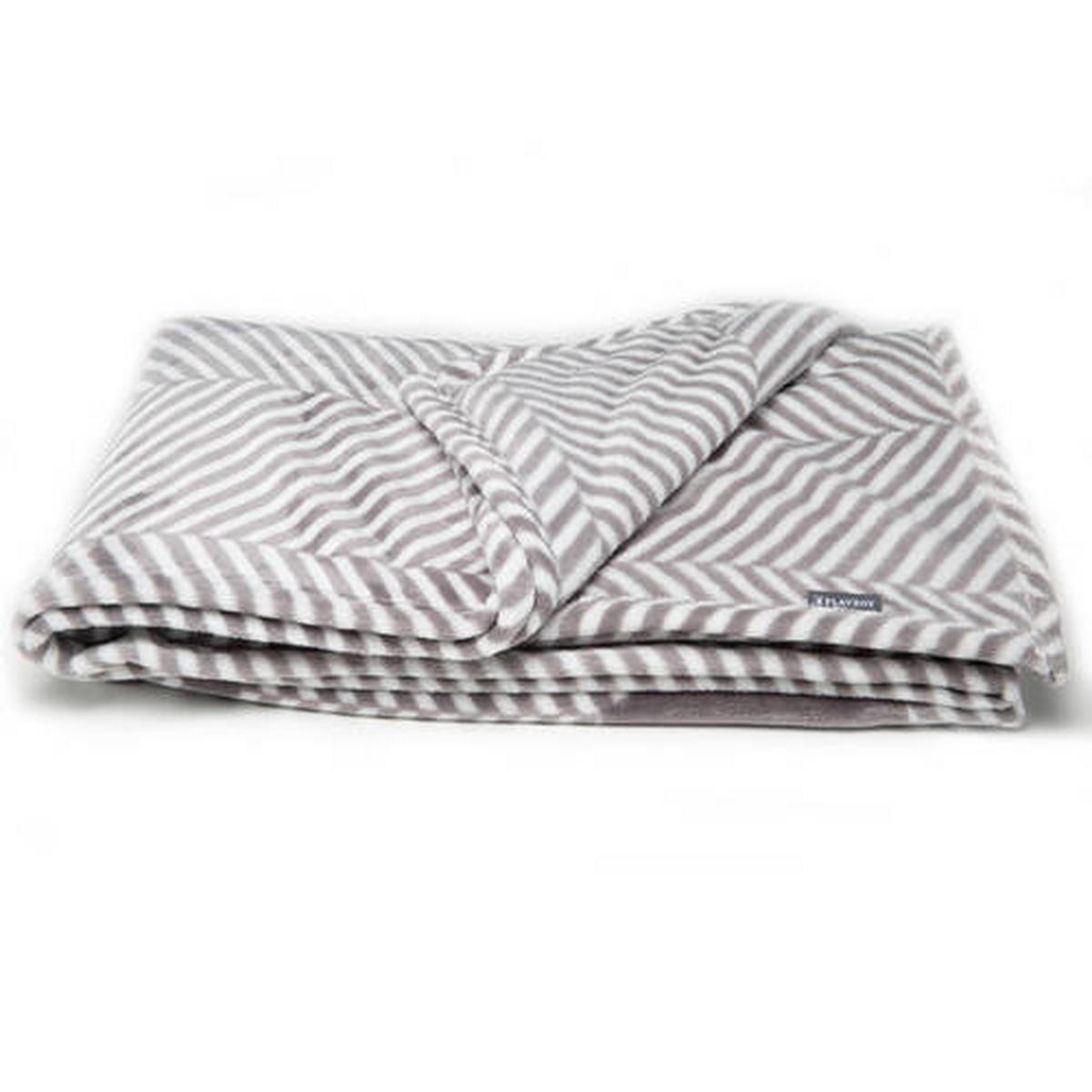 KUSCHELDECKE 150/220 cm  - Weiß/Grau, Basics, Textil (150/220cm) - Playboy