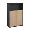 HIGHBOARD  in  - Eichefarben/Schwarz, MODERN, Holzwerkstoff/Kunststoff (79,6/34,3/123,6cm) - MID.YOU