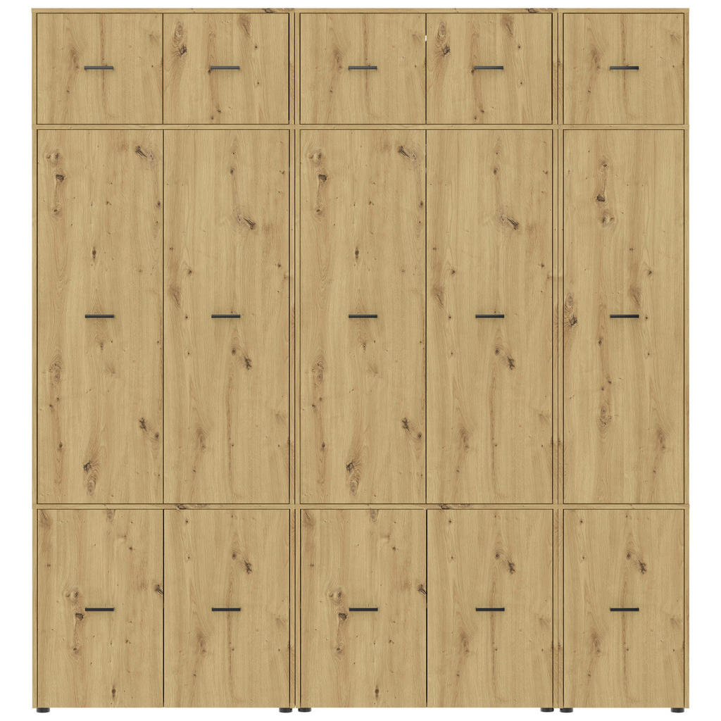 Kleiderschrank Kivo Eiche Artisan Dekor, B: 225 cm