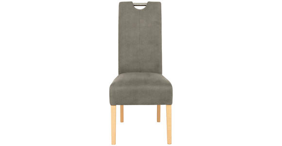 STUHL in Holz, Metall, Textil Buchefarben, Greige  - Greige/Buchefarben, Natur, Holz/Textil (47/103/60cm) - Cantus