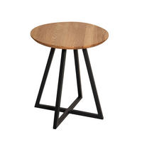 KLUB STOČIĆ  prirodna boja  - prirodna boja/crna, Moderno, drvo/metal (40/40/55cm) - Valnatura