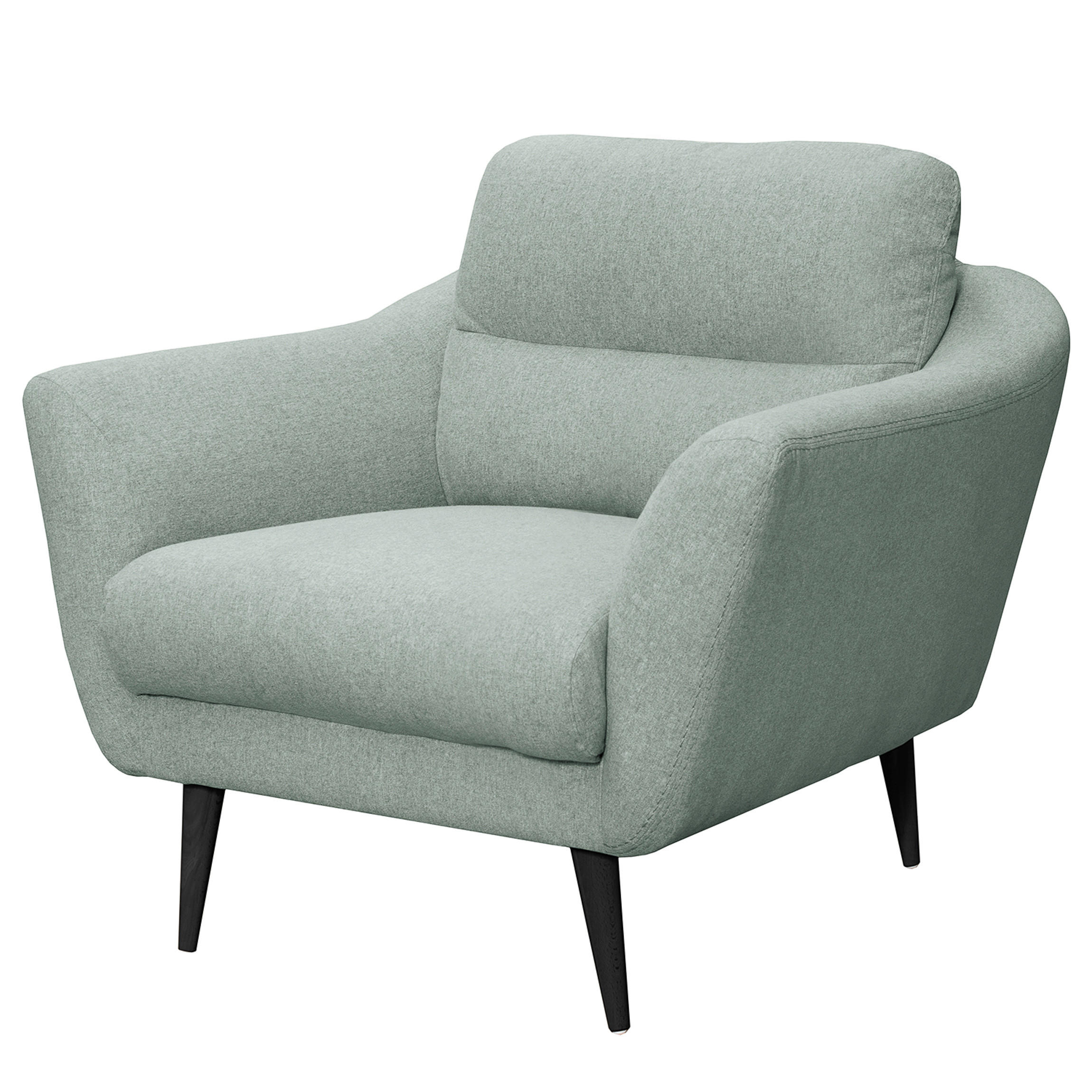 SESSEL in Webstoff Hellblau  - Schwarz/Hellblau, Design, Holz/Textil (92/87/88cm) - Livetastic