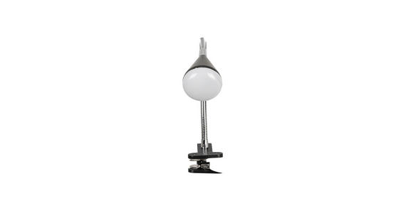 LED-KLEMMLEUCHTE 42/6/10 cm - Chromfarben/Transparent, Basics, Kunststoff/Metall (42/6/10cm) - Boxxx