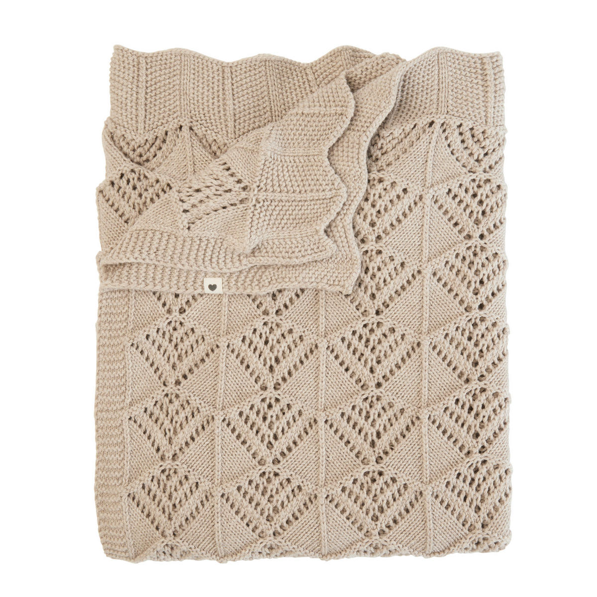 SCHMUSEDECKE 24/24 cm  - Hellgelb, Design, Textil (24/24cm)