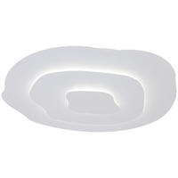 DECKENLEUCHTE  60/5,5 cm    - Weiß, Design, Kunststoff/Metall (60/5,5cm) - Collet's Monde