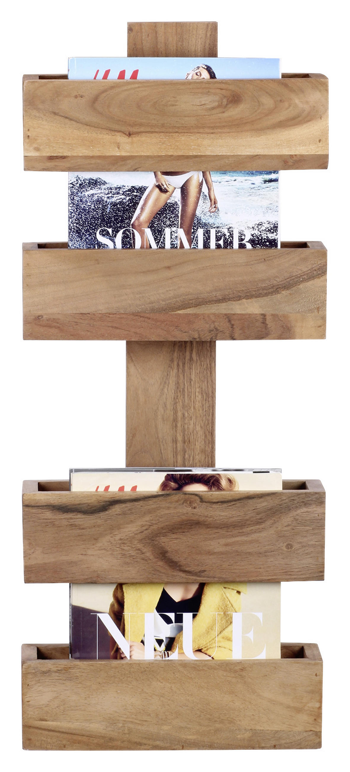 ZEITUNGSSTÄNDER Holz Akaziefarben  - Akaziefarben, MODERN, Holz (30/72/10cm) - MID.YOU