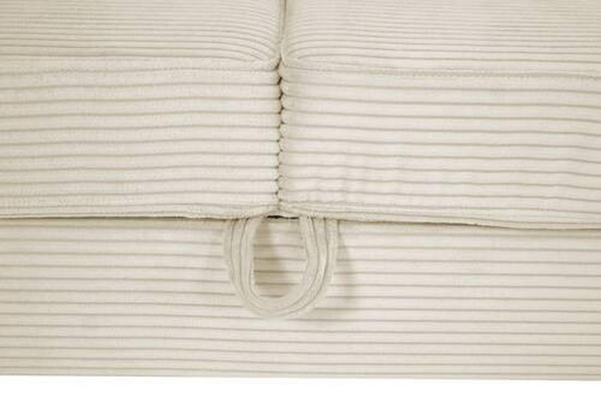 ECKSOFA in Cord Naturfarben  - Silberfarben/Naturfarben, Design, Textil/Metall (167/250cm) - Xora