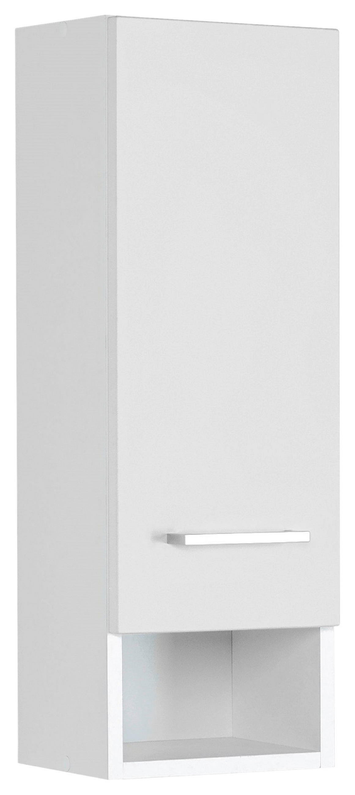 HÄNGESCHRANK 25/71/20 cm  - Silberfarben/Weiß, MODERN, Holzwerkstoff/Metall (25/71/20cm) - Held