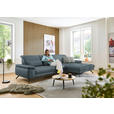 ECKSOFA in Echtleder Grau  - Schwarz/Grau, Design, Leder/Metall (332/193cm) - Dieter Knoll